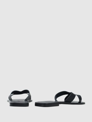 Чёрные шлепанцы KENZO: фото 3 - Invogue