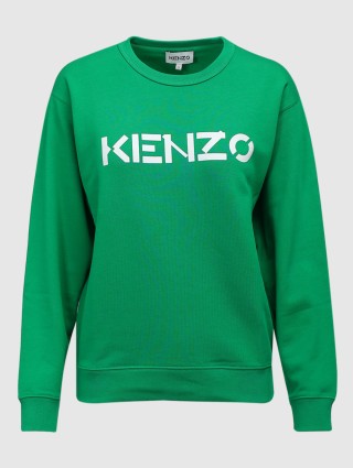 Зелёный свитшот KENZO: фото - Invogue