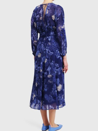 Синее платье MAX&CO: фото 2 - Invogue