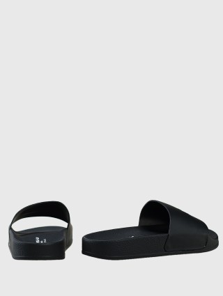 Чёрные шлепанцы DOLCE&GABBANA KIDS: фото 2 - Invogue