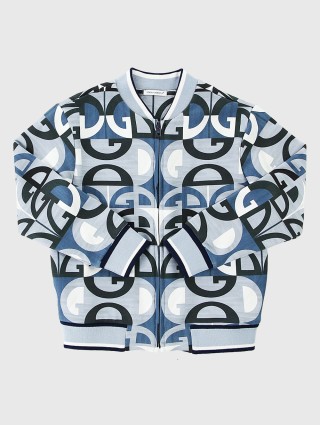 Голубая кофта DOLCE&GABBANA KIDS: фото - Invogue