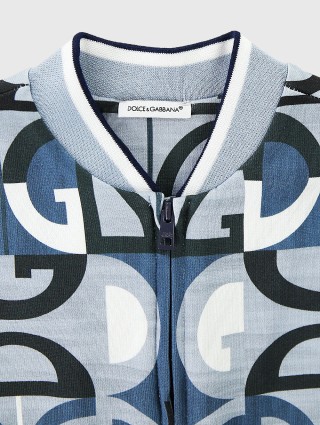 Голубая кофта DOLCE&GABBANA KIDS: фото 2 - Invogue