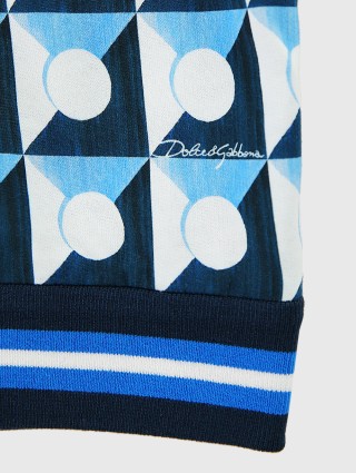 Синяя кофта DOLCE&GABBANA KIDS: фото 3 - Invogue