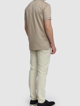 Бежевое поло BOSS: фото 2 - Invogue