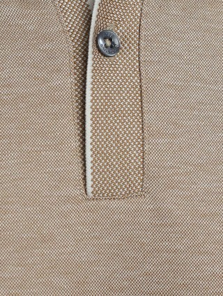 Бежевое поло BOSS: фото 5 - Invogue