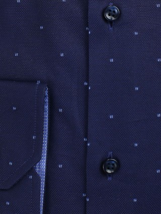 Синяя рубашка BOSS: фото 6 - Invogue