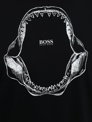 Чёрная футболка BOSS: фото 5 - Invogue