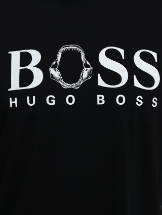 Чёрная футболка BOSS: фото 5 - Invogue