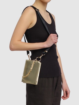 Золотая сумка MARC CAIN: фото 2 - Invogue