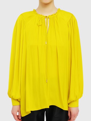 Жёлтая блуза MARC CAIN: фото 3 - Invogue