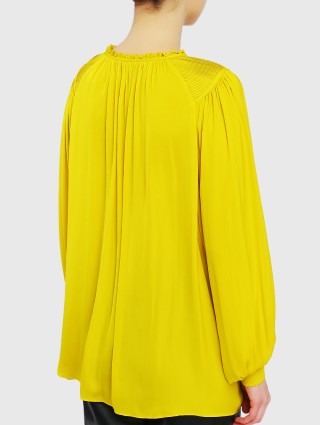 Жёлтая блуза MARC CAIN: фото 4 - Invogue