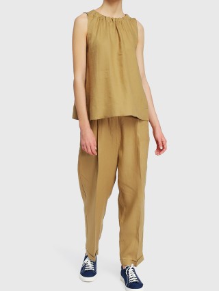 Бежевые брюки MARELLA: фото 1 - Invogue