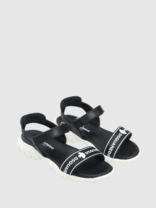 Чёрные босоножки DSQUARED KID: фото 1 - Invogue