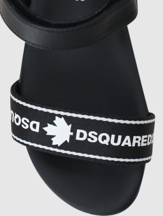 Чёрные босоножки DSQUARED KID: фото 3 - Invogue