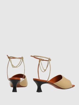 Кремові босоніжки MANU ATELIER : фото 3 - Invogue