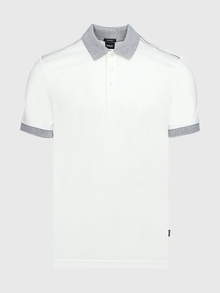 Белое поло BOSS: фото - Invogue