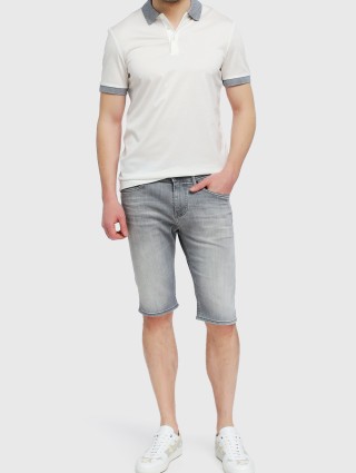 Белое поло BOSS: фото 1 - Invogue