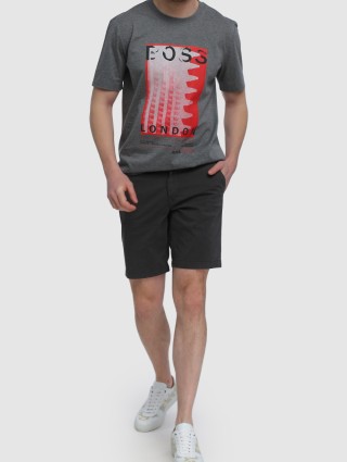 Серая футболка BOSS: фото 1 - Invogue