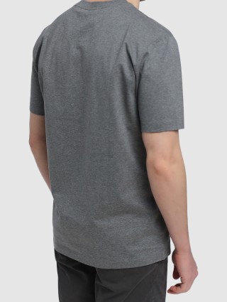 Серая футболка BOSS: фото 4 - Invogue