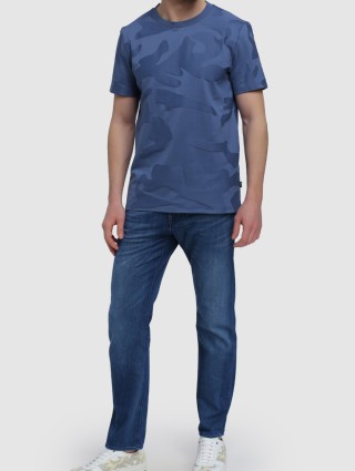 Синяя футболка BOSS: фото 1 - Invogue