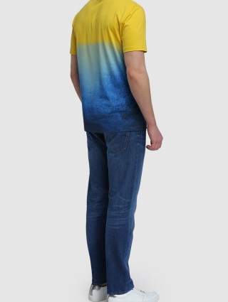 Жёлтая футболка BOSS: фото 2 - Invogue