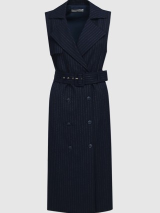 Тёмно-Синее платье MARELLA: фото - Invogue