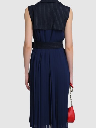 Тёмно-Синее платье MARELLA: фото 4 - Invogue