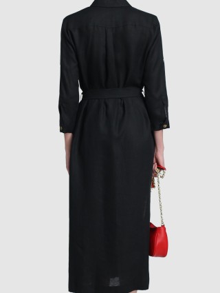 Чёрное платье MARELLA: фото 4 - Invogue