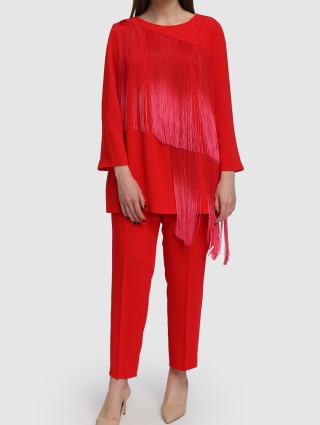 Красная блуза MARINA RINALDI: фото 1 - Invogue