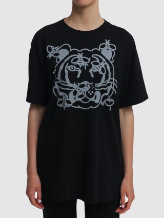 Чёрная футболка KENZO: фото 3 - Invogue