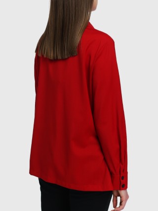 Червона сорочка MARINA RINALDI : фото 4 - Invogue
