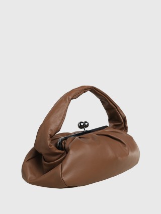 Коричневый клатч WEEKEND ACCESSORIES: фото 2 - Invogue