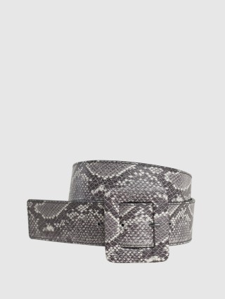 Тёмно-серый ремень WEEKEND ACCESSORIES: фото - Invogue