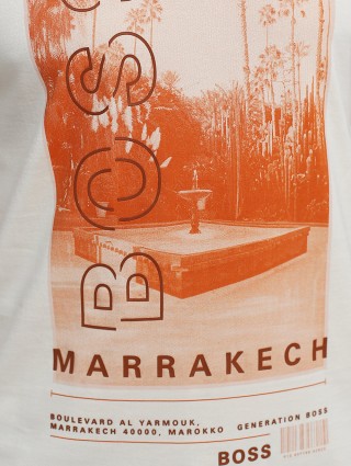 Біла футболка BOSS : фото 4 - Invogue