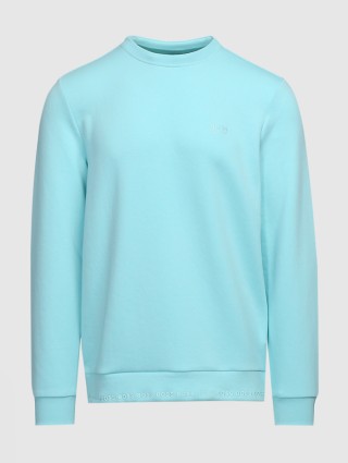 Синий свитер спорт BOSS: фото - Invogue