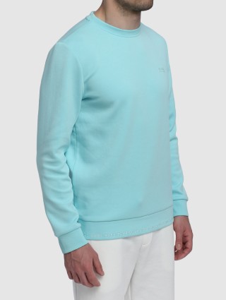 Синий свитер спорт BOSS: фото 2 - Invogue