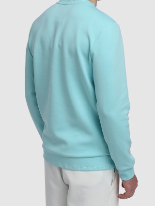 Синий свитер спорт BOSS: фото 3 - Invogue