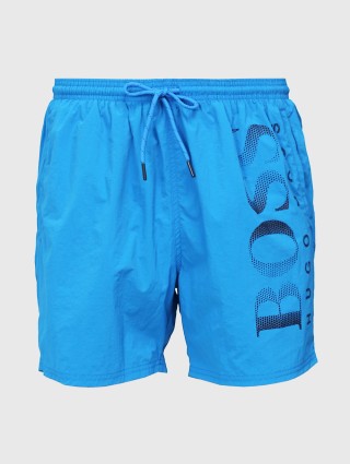 Синие шорты BOSS: фото - Invogue