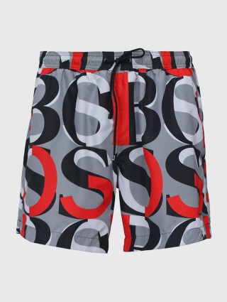 Красные шорты пляж BOSS: фото - Invogue