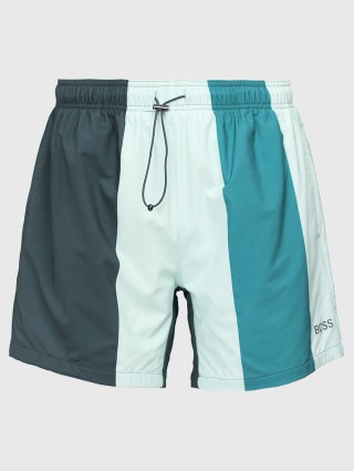 Зелёные шорты пляж BOSS: фото - Invogue