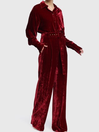 Бордові брюки SPORTMAX : фото 1 - Invogue