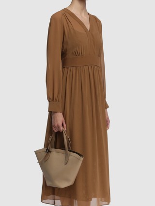 Коричнева сукня MAX MARA : фото 2 - Invogue