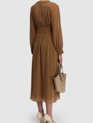 Коричнева сукня MAX MARA : фото 3 - Invogue