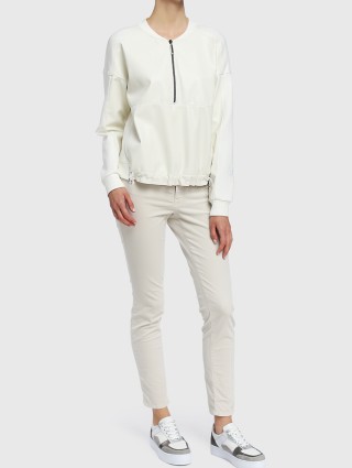 Кремовые джинсы MARC CAIN: фото 2 - Invogue