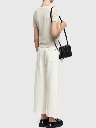 Молочные брюки WEEKEND MAX MARA: фото 3 - Invogue