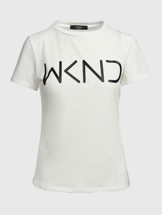 Белая футболка WEEKEND MAX MARA: фото - Invogue