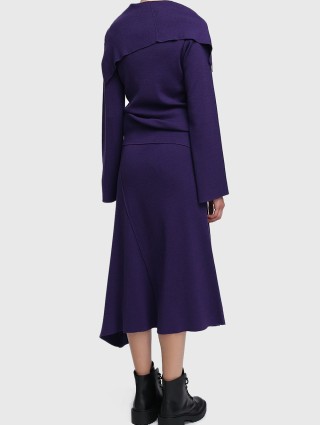 Фиолетовая юбка KENZO: фото 3 - Invogue