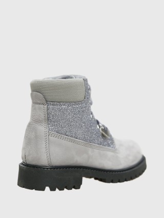 Серые ботинки MONNALISA: фото 2 - Invogue