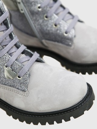 Серые ботинки MONNALISA: фото 3 - Invogue