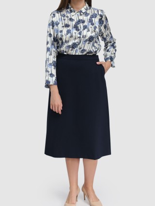 Темно-синя спідниця MARINA RINALDI : фото 1 - Invogue